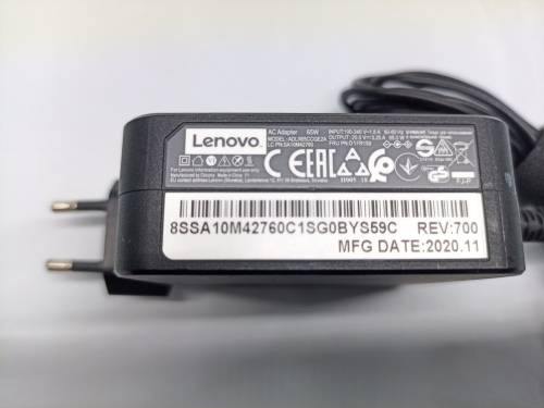 Lenovo Original Small Pin 65W Charger ADLX65CCGE2A
